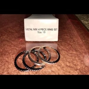 4 piece ring set